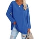 thumbnail image 2 of Camisa de gran tamaño para mujer, camiseta de manga larga para mujer, blusa informal para mujer, top de verano para mujer, multifuncional, 2 of 6