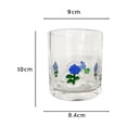 thumbnail image 3 of Kuroiy Vintage Embossed Lemon Glass | Colorful Polka Dot Design Gold Rim | Spring Easter Kitchen Dining Decor | Sturdy Food-Grade Glass | 1 Cup | Versatile Beverage Holder, 3 of 6