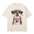thumbnail image 5 of The Worm Don't Let What Other People Think Decido Who Are Dennis Rodman Tshirt Male Vintage T-shirt Basketball Boys Streetwear, 5 of 5