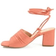 thumbnail image 3 of Journee Womens Felisity Open Square Toe Block Heel Dress Sandals, 3 of 10