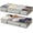 Light Grey, variant on 2-Pack Under Bed Storage Containers, 6 Inches Tall Underbed Clothes Storage Organizer Bin with Sturdy Sidewalls/Bottom, Underbed Storage Bins 2 Storage Thin Bins