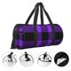 thumbnail image 3 of Easygdp Purple Buffalo Plaid Bolsa de Viaje, Bolsa de Mano, Bolsa de Gimnasio, Bolsa de Equipaje para Viaje, 3 of 6