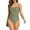 Mint Green, variant on Women's One Piece Swimsuit Solid Color Ruched Waist Adjustable Straps Stretchy Quick-Dry Polyamide Spandex for Summer Beach Pool SPA Vacation Activities