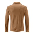 thumbnail image 4 of Mfakffe Polo Shirts For Men Long Sleeve Golf Shirts Quick Dry Lightweight 3-Button Performance Work Fishing Athletic, 4 of 5