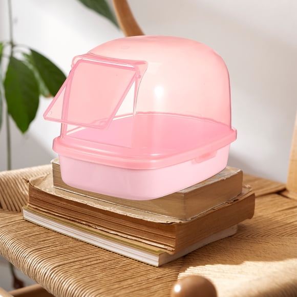 FOLOYORI Casa De Para Hámster En Plástico Rosa Simple Para Uso Doméstico