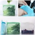 thumbnail image 4 of Sacs de Rangement Réutilisables en Silicone de Qualité Alimentaire pour la Préparation des Repas / Pochettes de Conservation des Aliments Étanches et Hermétiques / Rangement pour Collations et Légumes Allant au Congélateur pour la Maison, la Cuisine, Boîte à Lunch, Voyage, 4 of 5