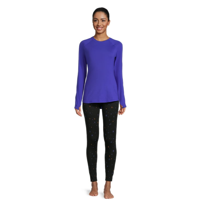 ClimateRight by Cuddl Duds Women's Plush Warmth Long Thermal Top and  Leggings, 2-Piece Set 