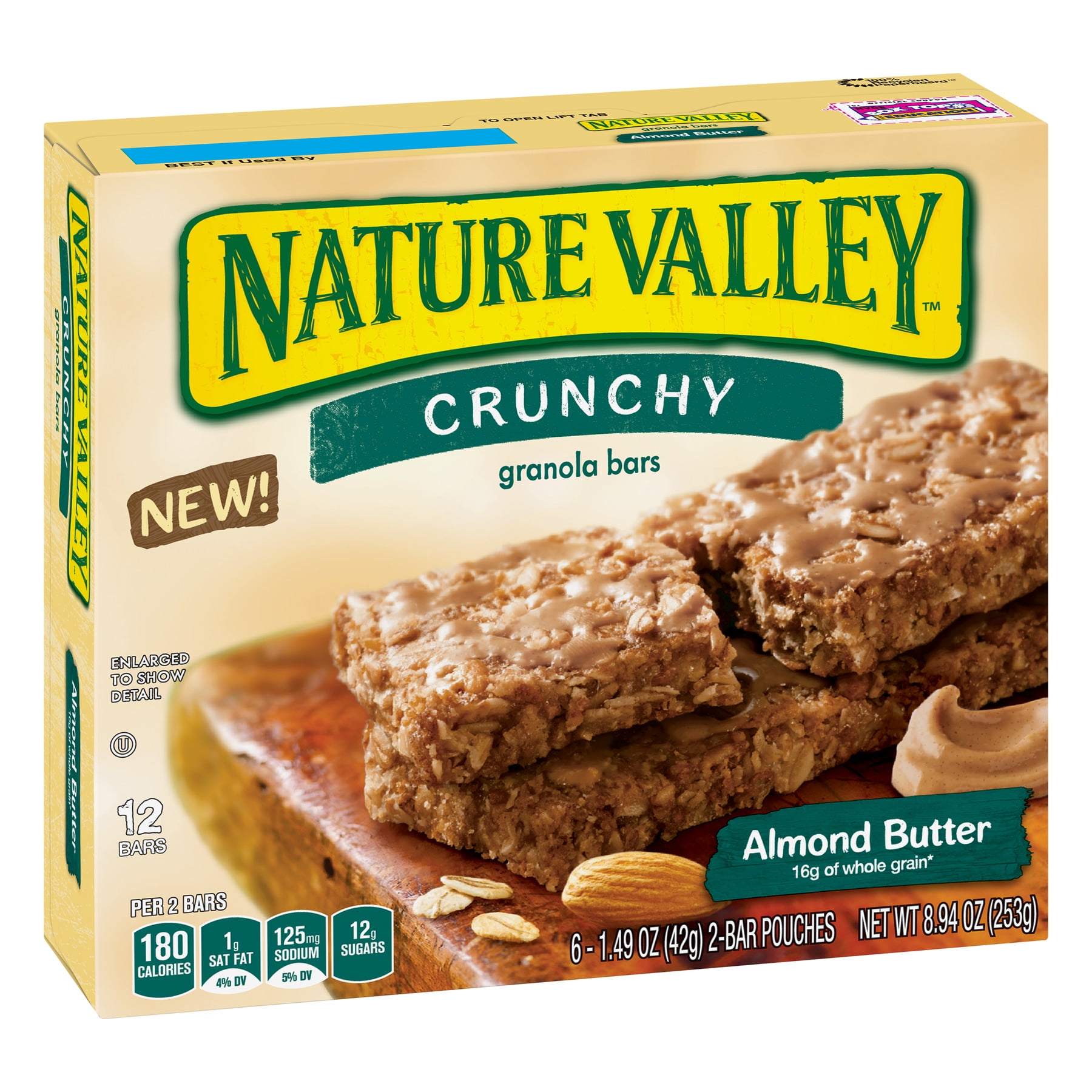 Nature Valley Almond Butter Crunchy Granola Bars, 8.94 oz