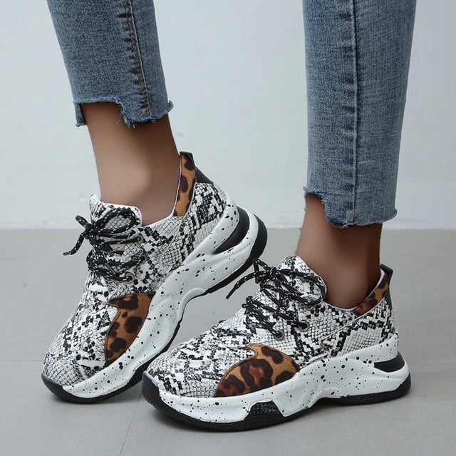 Zapatos de mujer cómodos de bloque de color deportivo informal de talla grande de tela elástica para mujer a la moda Wmkox8yii shalkjhdk1908