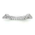 thumbnail image 3 of Solid 14k White Gold Engagement Lab Grown Diamond Wedding Band Ring Size 5 (.6 cttw.), 3 of 8