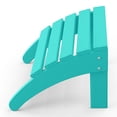 thumbnail image 5 of WestinTrends Malibu Outdoor Adirondack Style Ottoman, Turquoise, 5 of 14
