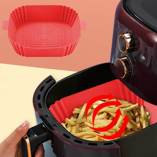 Meitianfacai Multifunctional Air Fryer Basket Accessories, Silicone, Non-stick, Easy Clean