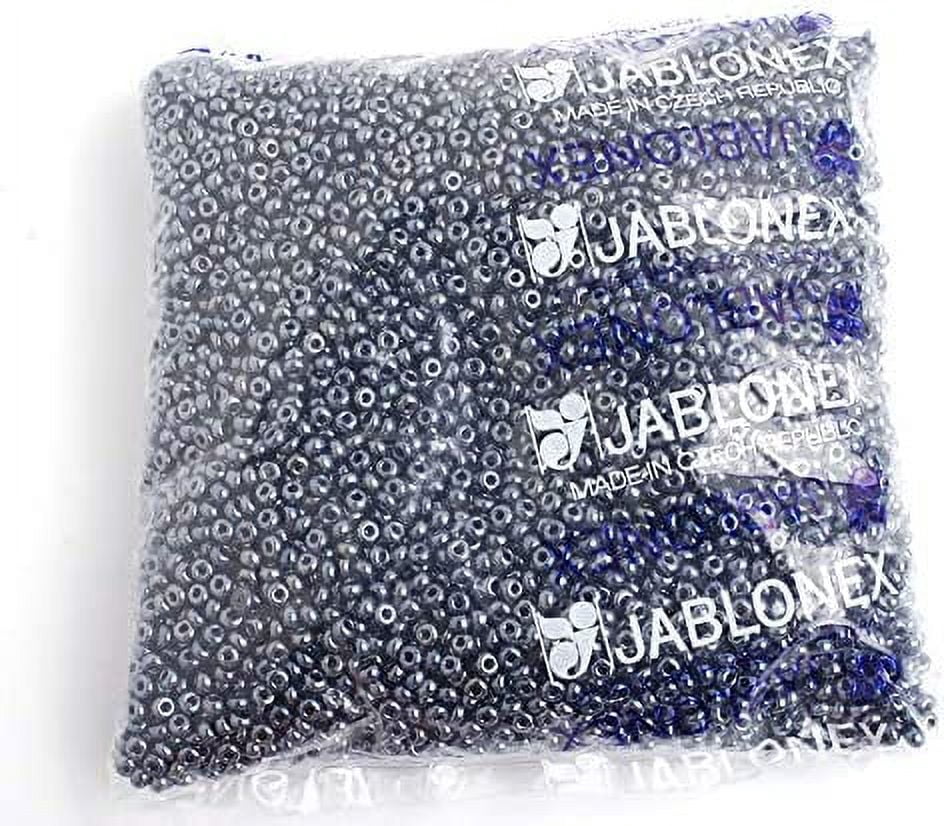 John Bead Czech Glass Seed Beads 6/0 (500g) Metallic Gunmetal Bead