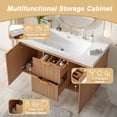 thumbnail image 4 of Meuble-lavabo de Rangement Moderne Mural, Bois, 4 of 22