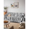 thumbnail image 6 of Black White Lines Couch Cover for Dogs, Retro Stripes Texture Minimalist Art Washable Sofa Covers Slipcover for Pets Dogs Futon Cover, Couch Recliner Covers, Oversized Chair Slipcover 71"x91", 6 of 9