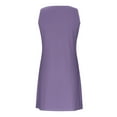 thumbnail image 6 of SMihono Summer Dresses for Women 2025 Sleeveless Vacation Dress Loose Fit Flowy Dress Casual Beach Dresses Crewneck Sundress Purple S, 6 of 8