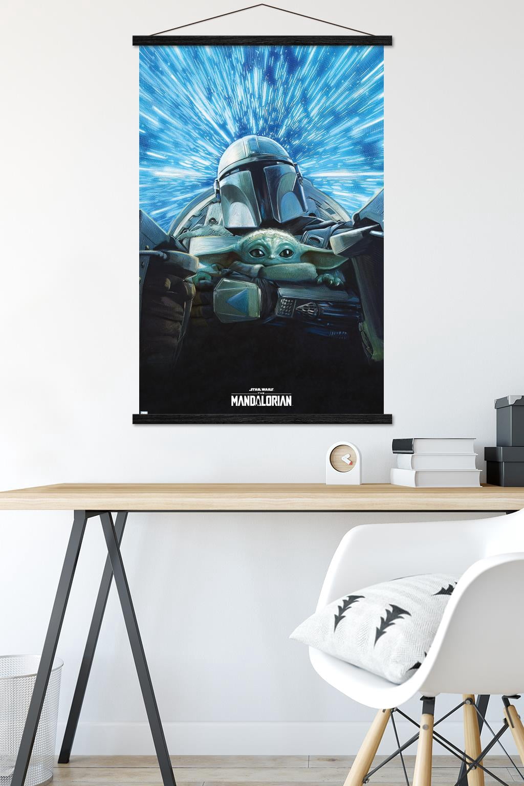 Star Wars: The Mandalorian Season 3 - Lightspeed Wall Poster with Magnetic Frame, 22.375" x 34"