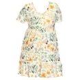 thumbnail image 4 of White Mark Floral High Waist Tiered Dress (Women's & Women's Plus), 4 of 5
