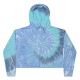 thumbnail image 2 of Colortone Tie-Dye Multicolor Crop Top Pullover Hoodie Unisex Women Size XS to L, 2 of 4
