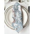 thumbnail image 2 of Hokiten Kitchen Dinner Napkins Set of 4 Light Blue Pink Floral Cloth Napkins Reusable Washable Table Napkins for Weddings Cocktail Parties Holiday Table Decor 20x20 Inch, 2 of 8