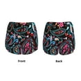 thumbnail image 3 of Cauagu Paisley Print Women's 2 in 1 Running Shorts Athletic Workout Gym Yoga Shorts Running Shorts for Women-X-Large, 3 of 7
