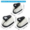 thumbnail image 2 of Unique Bargains 0.4 Inch 0.6 Inch 1 Inch Star Punch, Star Hole Paper Punch Hole Puncher Shape Punches for Crafting, 3 Pack, 2 of 6