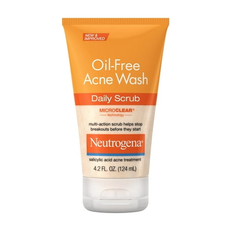 Neutrogena Oil-Free Acne Salicylic Acid Face Scrub, 4.2 fl oz