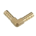thumbnail image 5 of Unique Bargains 3 Pcs 8mm 0.31" Brass Car Barb Hose Fitting L Shape 2 Way Connector for Joiner Air Water Fuel Gas, 5 of 6