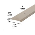 thumbnail image 3 of M-D Building Products 49010 1-3/4 in. x 1/8 in. x 36 in. Satin Nickel Aluminum Flat Profile Threshold for Interior Doorways, 3 of 6