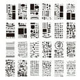 thumbnail image 1 of 24pcs Children Drawing Stencils Kit PET Material Reusable Painting Template Birthday Gift for DIY Craft Journal Notebook Diary Scrapbooking Card Decoration Wood Pen Tool, 7.0 * 4.0in, 1 of 7