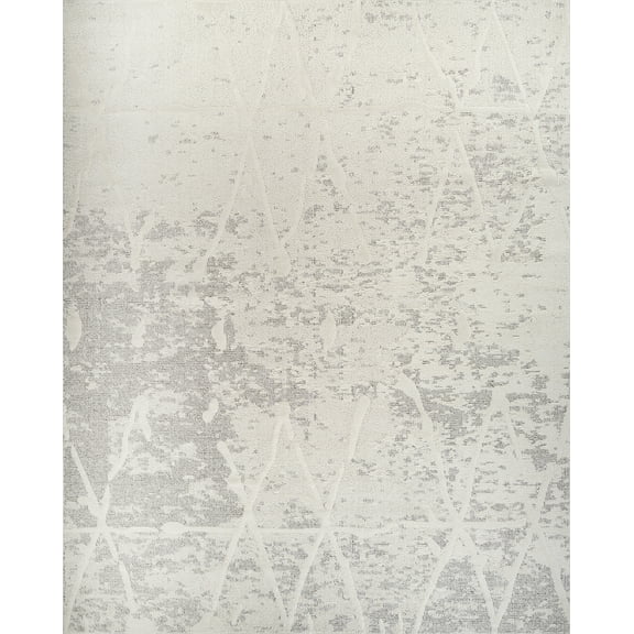 Pasargad Home Sutton 10' x 14' Power-Loomed Ivory/Grey Rug, For Indoor Space and all Age of Group