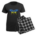 thumbnail image 5 of CafePress - Cool Ukraine Flag Ukrainian Pride Native U Pajamas - Women's Short Sleeve Print T-Shirt and Pants Dark Cotton Pajama Set, 5 of 7