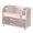 Pink, variant on Spacious Makeup Organizer for Vanity Countertop with Large Drawers Display Cabinet Partitioned Compartment and Brush Holders for Beauty Storage