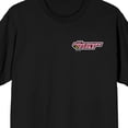 thumbnail image 2 of Powerpuff Girls Blossom Is The Self-Proclaimed Leader Crew Neck Short Sleeve Men's Black T-shirt, 2 of 7