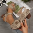 thumbnail image 5 of longantii Orthopedic Casual Sandals for Women Arch Support Summer Flat Sandals Wide Non Slip Slip on Beach Slippers Soft 2026 New Foam Shoes Beige, 5 of 6