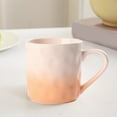 thumbnail image 4 of Aesthetic Ceramic Breakfast Cup Gradient Color Underglaze Coffee Mug Stackable Heat-Retaining Design Modern Home Drinkware, 4 of 6