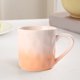 thumbnail image 4 of Taza de desayuno casera de cerámica estilo crema de gran estética, personalizable con degradado de color bajo esmalte., 4 of 6