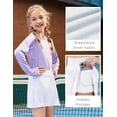 thumbnail image 3 of Arshiner Girl's Sport Skirts with Shorts Athletic Pleated Skort Colorful Performance Skorts, 3 of 3