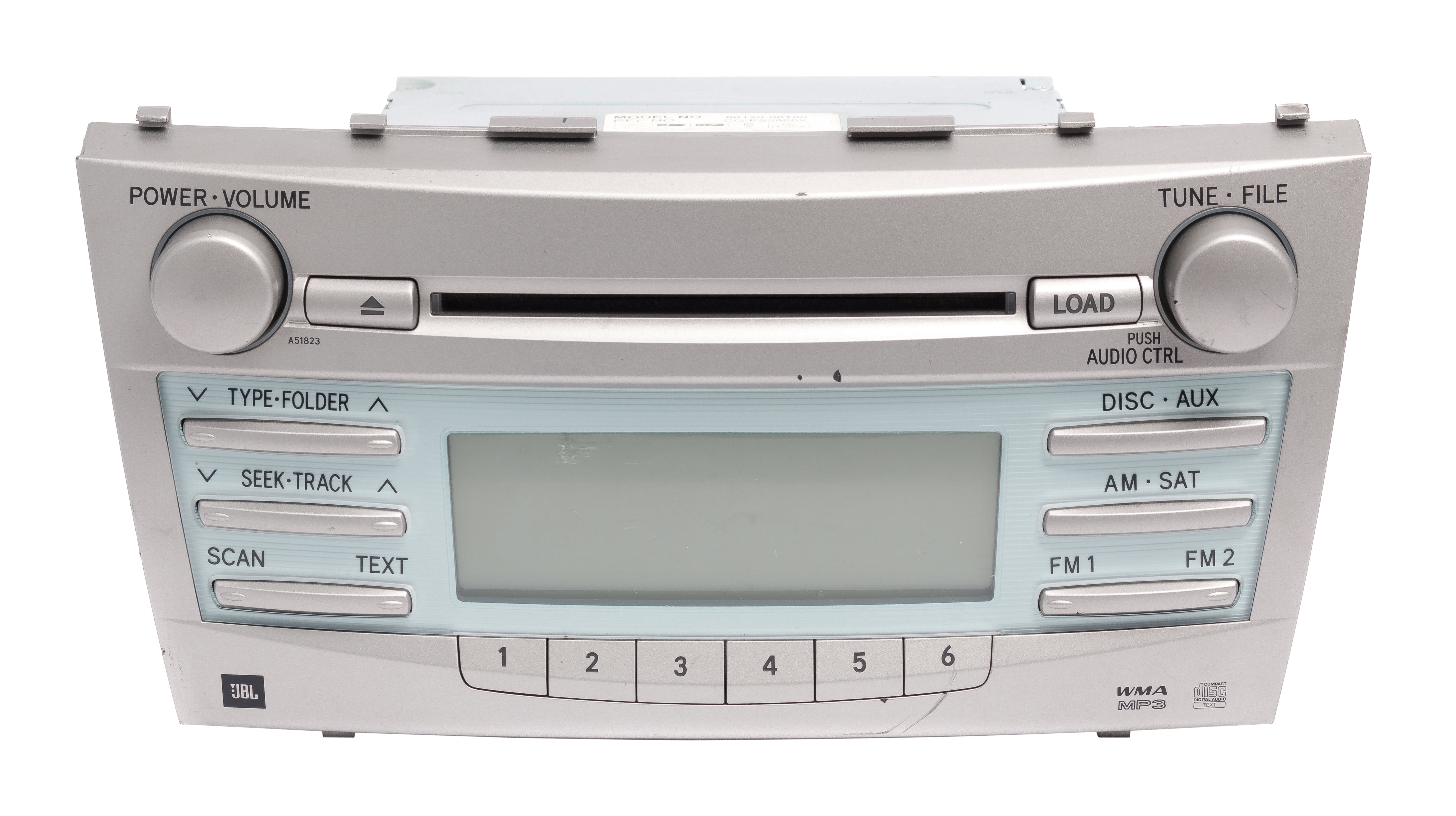 Restored 20072009 Toyota Camry AMFM Radio and CD MP3 Player Part 8612006190 Face A51823 (Refurbished)