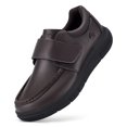 thumbnail image 1 of FitVille Zapatos de cuero de ajuste ancho para hombres Zapatos para caminar para diabéticos Zapatos Oxford Zapato de negocios formal Cómodo uso todo el día, 1 of 5