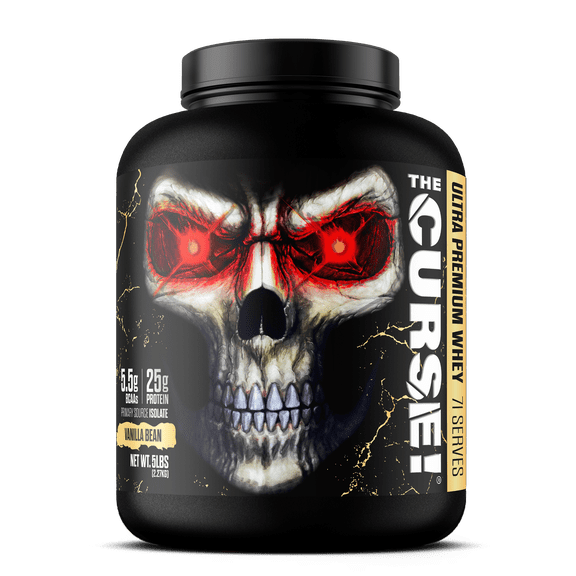 JNX Sports® The Curse! Ultra Premium Whey Protein Powder Vanilla Bean, Whey Protein Isolate Blend, 25g Protein per Serving, 5 lb