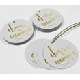 thumbnail image 4 of Inkdotpot Étiquettes de Bouteille « Cheers To Retirement » en Vraie Feuille d'Or, Étiquettes Suspendues pour Cadeaux, Lot de 100, 4 of 6