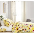 thumbnail image 3 of DaDa Bedding Sunshine Yellow Hummingbirds Floral Duvet Cover Set w/ Pillow Cases (JHW-925), 3 of 9