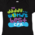 thumbnail image 4 of Inktastic Accountant Dad Best CPA Boys or Girls Baby Bodysuit, 4 of 5