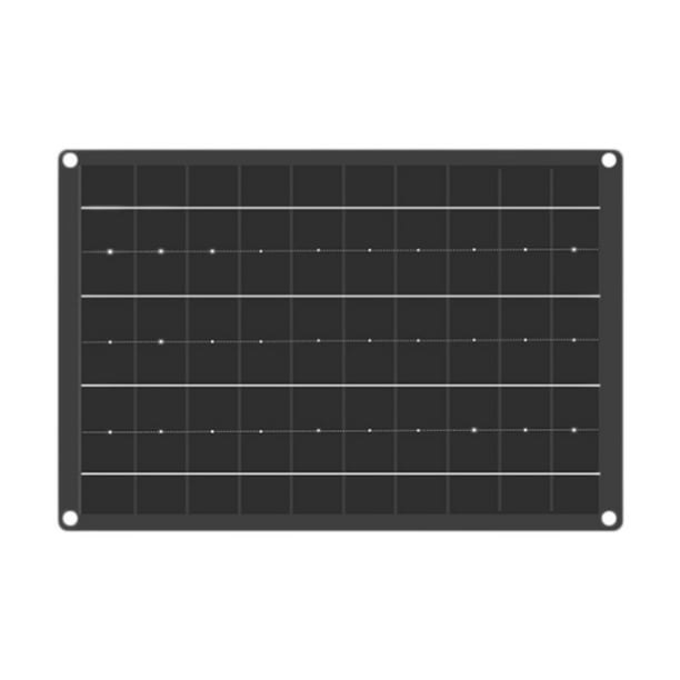 Panel solar portátil de 10 W, generación de energía eficiente, práctico monocristalino para computadoras portátiles, teléfonos, yates y campamentos