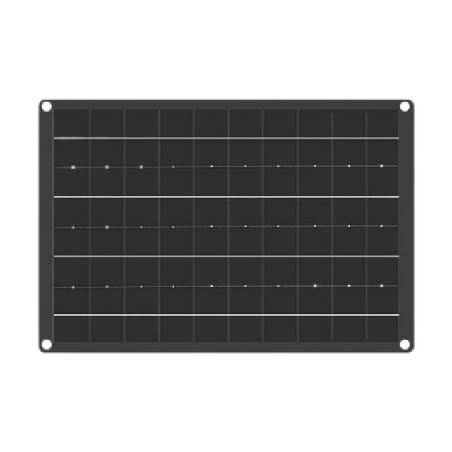 Panel solar monocristalino para exteriores de 10 W, generación de energía eficiente con energía solar para teléfonos y vehículos recreativos