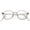 Silver Silver / Clear, variant on True Vintage Metal Square Eyeglasses Slim Metal Arms 46mm (Gold Black / Clear)