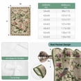 thumbnail image 6 of Beige Spring Floral Balloon Curtains 63 Inch Length for Living Room/Bedroom, Elegant Pastoral Flowers Birds Watercolor Rod Pocket Privacy Door Curtains Decorative Tie Up Shade for Window 52"x63", 6 of 8