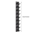 thumbnail image 2 of Wall Mounted Baseball Hat Rack Organizer, Vertical Storage Holder for 20 Caps, Door Closet Hanging Hat Rack Black 17", 2 of 2