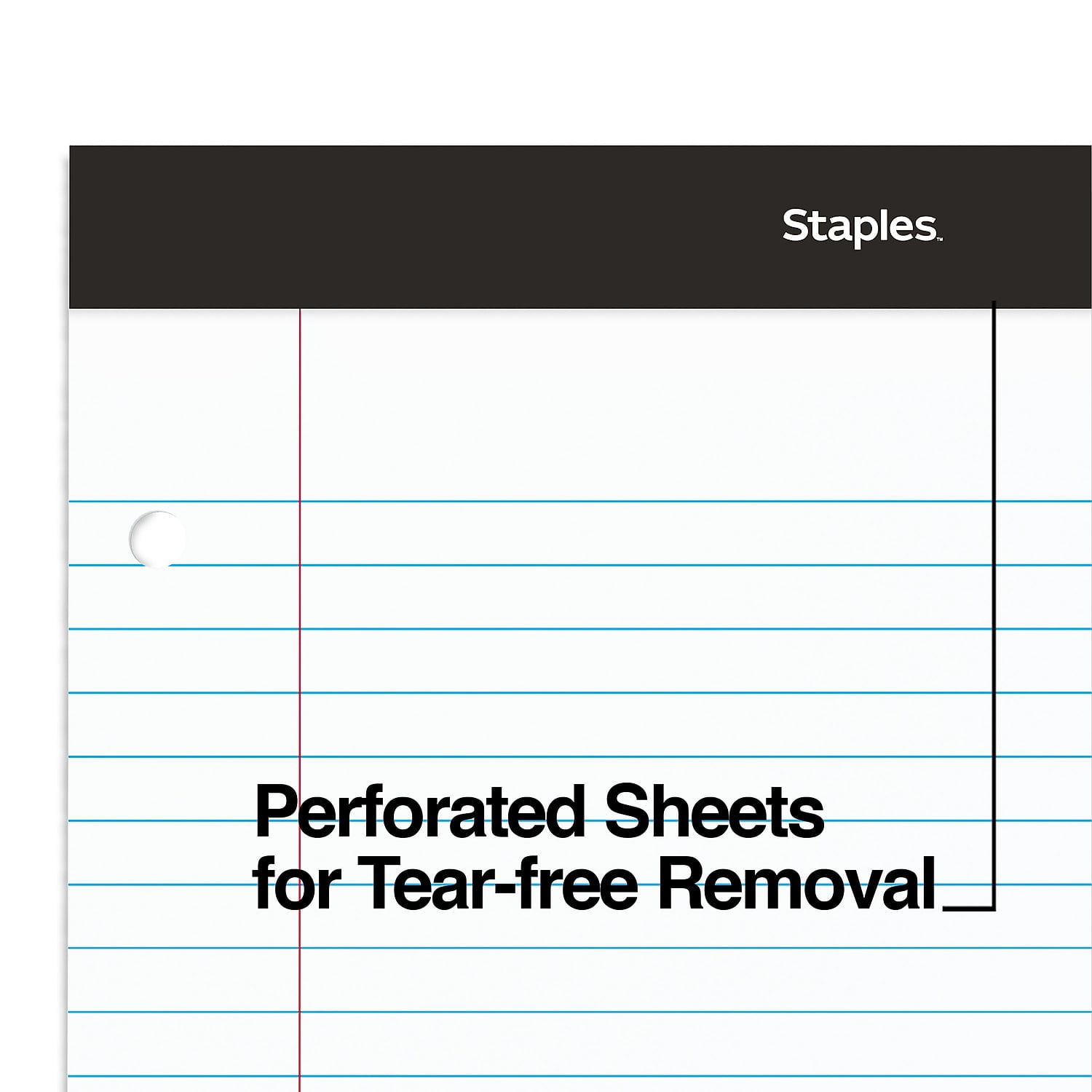 MyOfficeInnovations Double Pad Notepads 8.5x11.75 White 100 Sh/Pd 6 Pd/Pk 478900